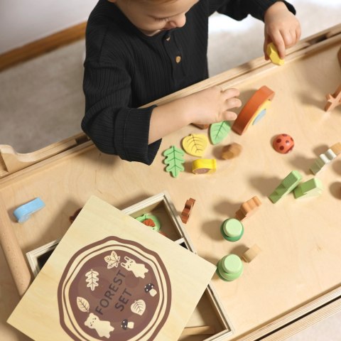 TOOKY TOY Zestaw Leśny Układanka w Stosy Klocki Figurki