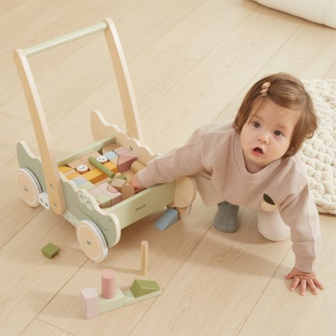 Viga Drewniany Wózek Na Klocki Pchacz