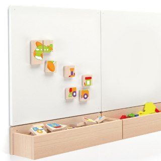 Viga Układanka drewniana puzzle magnetyczne - pojazdy Certyfikat FSC