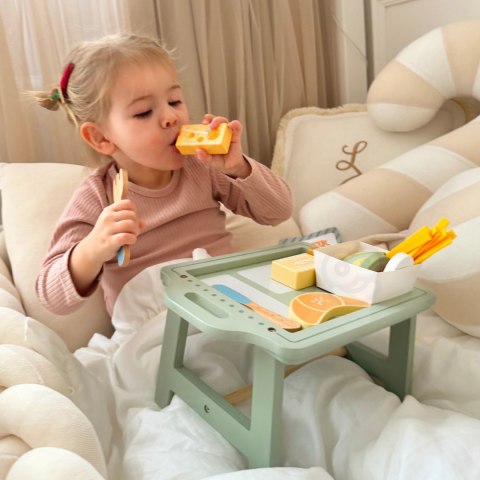 WOOPIE GREEN Zestaw Śniadaniowy i Restauracja - Zabawa w Zamawianie z Tacą i Akcesoriami