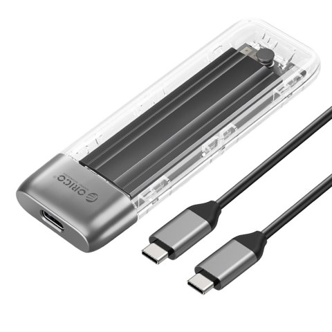 Kieszeń obudowa na dysk TXM2-C3 M.2 NVME USB-C 10Gb/s - szara