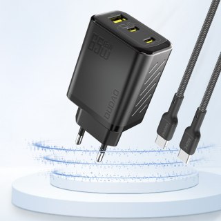Ładowarka sieciowa A29 GaN USB-C USB-A 65W - czarna