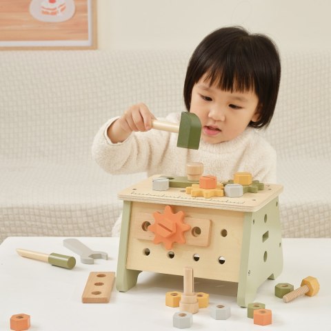 VIGA PolarB Mini Warsztat 2w1 Skrzynka z Narzędziami Zestaw Drewniany