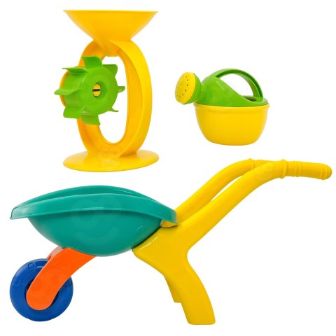 WOOPIE Taczka Ogrodowa Zestaw do Piasku 10 el.