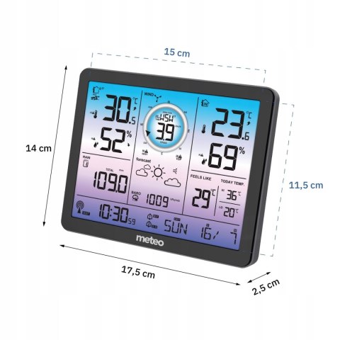 STACJA POGODOWA + MIERNIK WIATRU ORAZ OPADÓW