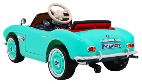 Autko BMW 507 Retro elektryczne dla dzieci Zielony