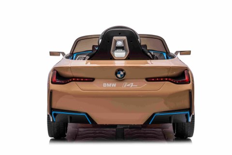 Autko BMW i4 na akumulator dla dzieci Złoty
