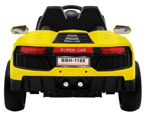 Autko Future na akumulator dla dzieci Żółty + Pilot
