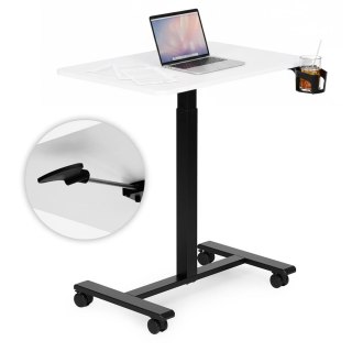 Mobilne biurko regulowane 70x48 cm stolik pod laptopa regulacja wysokości 71,5-112 cm ModernHome