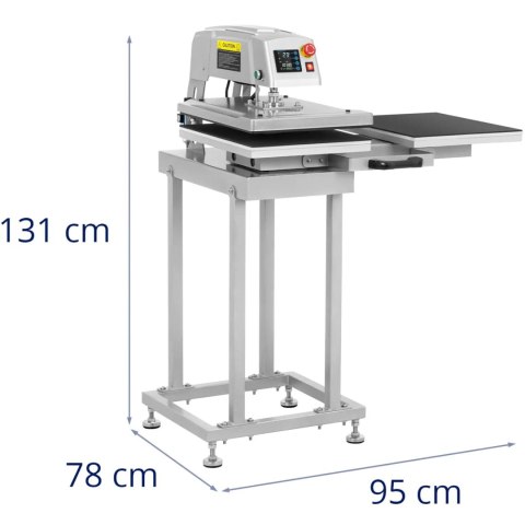 Prasa termotransferowa pneumatyczna podwójna 40 x 50 cm