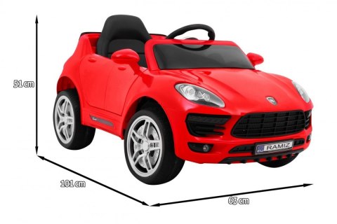 Autko Turbo-S na akumulator dla dzieci Czerwony Suv + Pilot