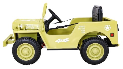 Autko Wojskowe Retro dla dzieci Beżowy + Napęd 4x4