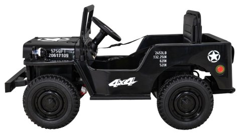 Autko Wojskowe Retro dla dzieci Czarny + Napęd 4x4