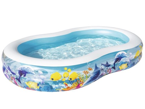 Bestawy Basen dmuchany fish'n friends 262 x 157x46cm 54118