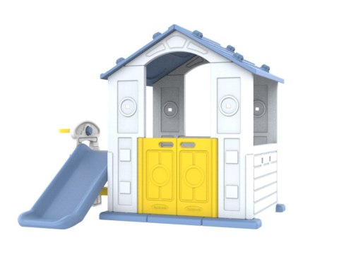 Dom Z Zjeżdżalnią i Zlewem Niebieski Dach