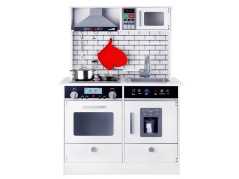 Duża kuchnia drewniana STYL SKANDYNAWSKI Światło + dźwięk AKCESORIA ZA3717