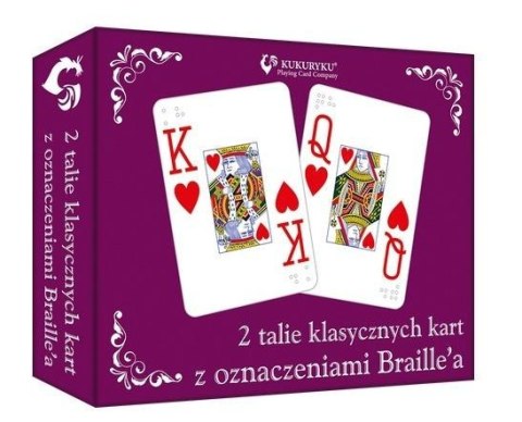 Karty klasyczne ze znakami Braille'a