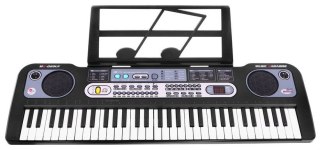 Keyboard dla dzieci 5+ Stojak na nuty Mikrofon + Nagrywanie Radio USB MP3 - model nr 020