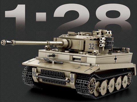 Klocki konstrukcyjne czołg TIGER I World of Tanks 1138ele 1:28 ZA5807