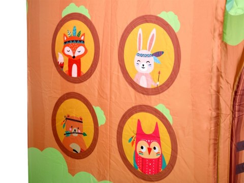 Kolorowy namiot DOMEK dla dzieci "Leśni przyjaciele" + torba ZA5763