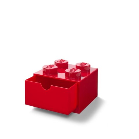 LEGO(R) pojemnik z szufladą czwórka czerwony