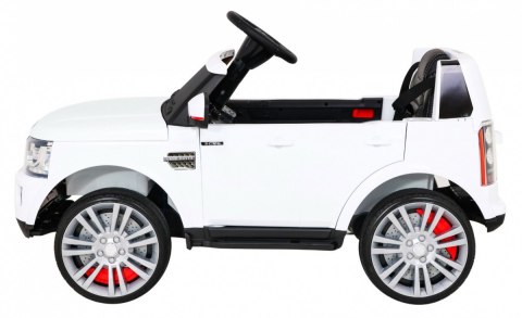 Land Rover Discovery Autko elektryczne dla dzieci Biały SUV + Pilot