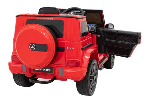 Mercedes AMG G63 dla dzieci Czerwony + Pilot