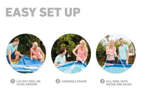 BASEN OGRODOWY STELAŻOWY 450X220X84 7127L INTEX 28273