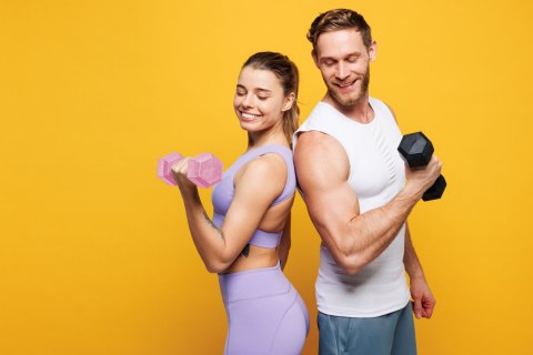 HANTLE SZEŚCIOKĄTNE ZESTAW 2X3 KG CIĘŻARKI DO ĆWICZEŃ OBCIĄŻNIKI FITNESS RÓŻOWE MODERNHOME