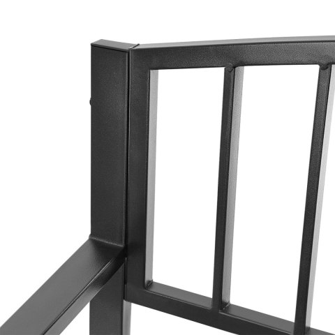 ŁAWKA OGRODOWA Z OPARCIEM PARKOWA NA TARAS BALKON METALOWA KONSTRUKCJA