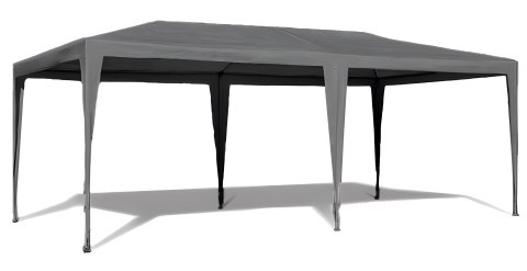 NAMIOT PAWILON OGRODOWY HANDLOWY 3X6 M 6 ŚCIANEK SZARY MULTIGARDEN