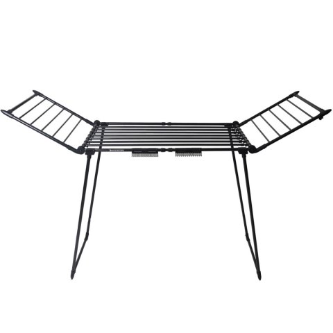 SUSZARKA NA PRANIE ODZIEŻ BIELIZNĘ STOJĄCA ROZSUWANA BALKONOWA 27 METRÓW CZARNA