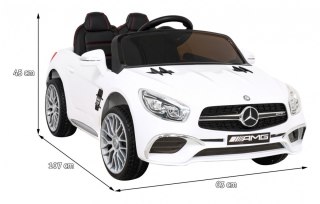 Mercedes Benz AMG SL65 S elektryczny dla dzieci Biały + Pilot