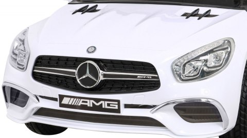 Mercedes Benz AMG SL65 S elektryczny dla dzieci Biały + Pilot