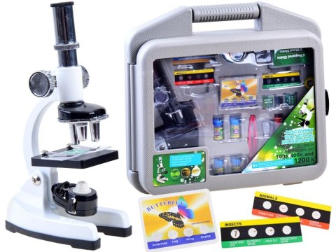 Metalowy Mikroskop zestaw młodego naukowca ES0024