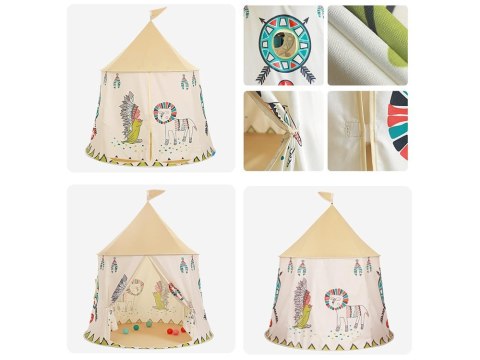 Namiot Indiański Tipi okrągły namiot do zabawy dla dzieci ZA4940