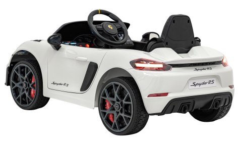 Pojazd Porsche Spyder RS 718 Biały sportowy samochód