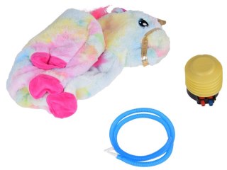 Pompowany konik kucyk skoczek tęczowy jednorożec pluszowy + pompka ZA5444