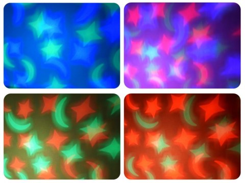 Projektor Pluszowy biały MIŚ Lampka kołysanka dla malucha ZA5289