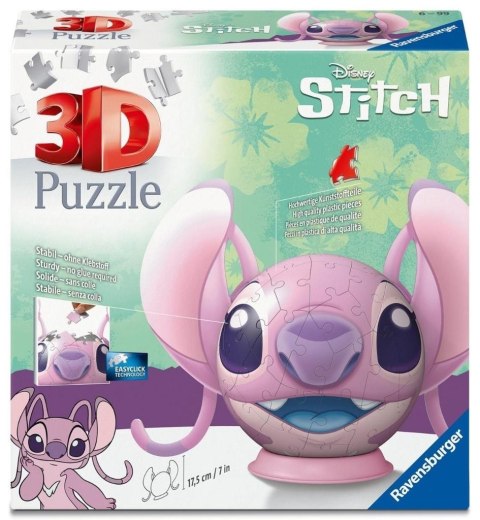 Puzzle 3D: Disney Stitch Kula Angel z uszami