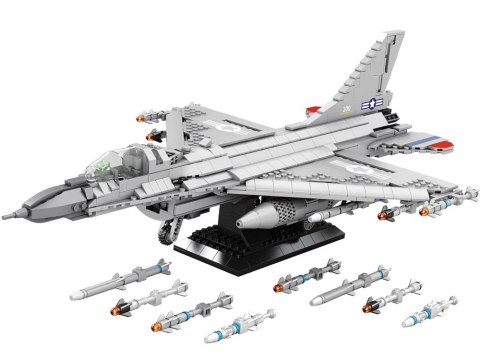 Reobrix Klocki konstrukcyjne samolot myśliwiec F16 1337ele ZA5801