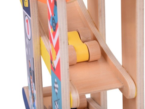 Tor samochodowy Drewniany Tor Zjeżdżalnia dla autek ZA5375