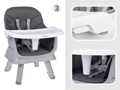 Wielofunkcyjny fotelik Krzesełko do karmienia Zestaw 6w1 dla dzieci ZA5664