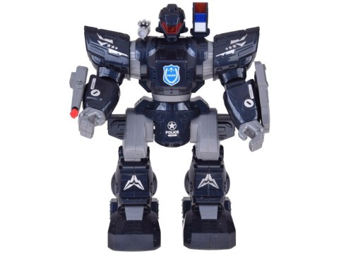 Zdalnie sterowany ROBOT POLICYJNY - chodzi, tańczy, strzela i świeci RC0731
