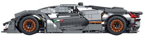 Zestaw Klocków Autko Sportowe Szare 1512el.