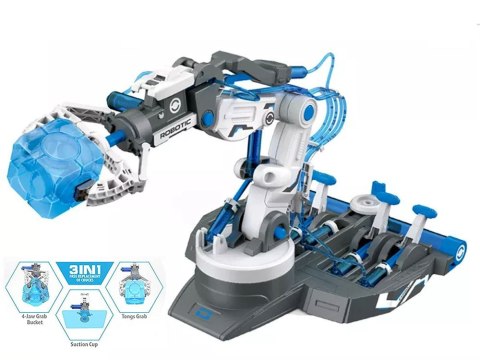 Zestaw edukacyjny - Zrób to sam ROBOT 3w1 Hydrauliczne ramię 220 ele ZA4199
