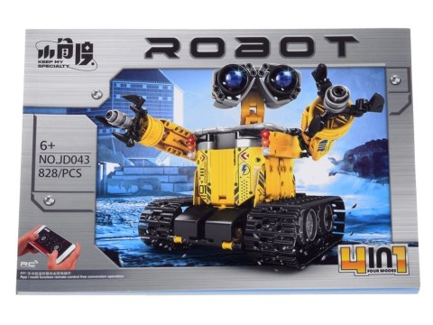 Zestaw klocków 4w1 Złóż zdalnie sterowane ROBOTY i MASZYNY 828-ele RC0738