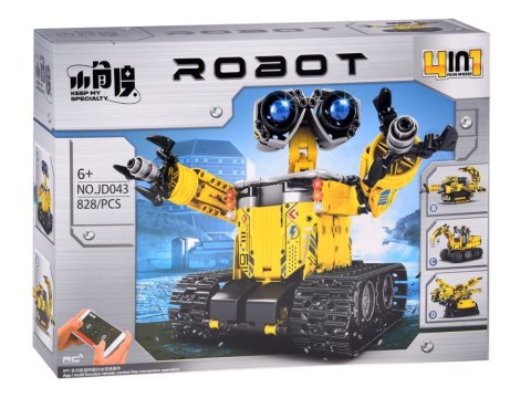Zestaw klocków 4w1 Złóż zdalnie sterowane ROBOTY i MASZYNY 828-ele RC0738