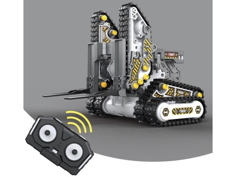 Klocki 176 El. Zestaw do składania MASZYNY BUDOWALNE 4w1 RC Koparka Czołg Wózek Widłowy Zdalnie Sterowane