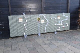 MASTERKIDZ Panel Ścienny Tablica Naukowa Kreatywna STEM Tablica na zewnątrz Outdoor + Panel Monatażowy 120x80cm